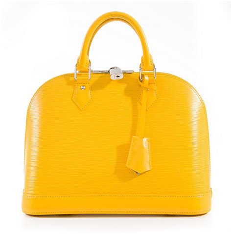 louis vuitton yellow alma bag|authentic Louis Vuitton Alma.